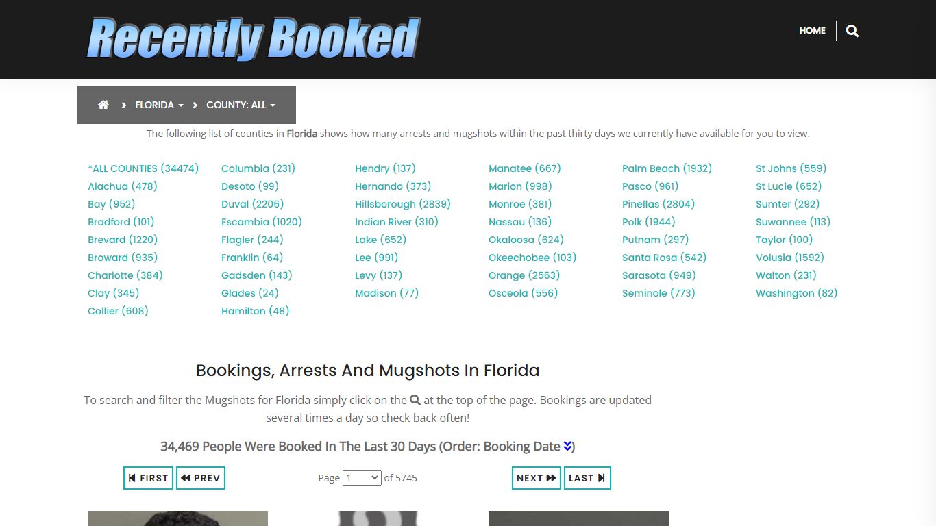 Bookings, Arrests and Mugshots in Palm Beach County, Florida