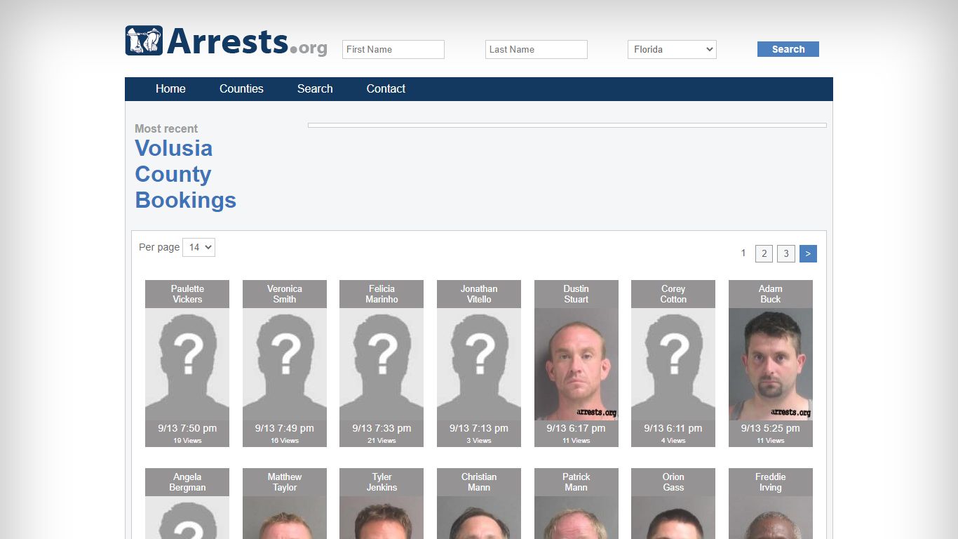 Volusia County Arrests and Inmate Search